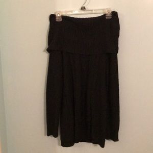 off the shoulder cable knit sweater dress